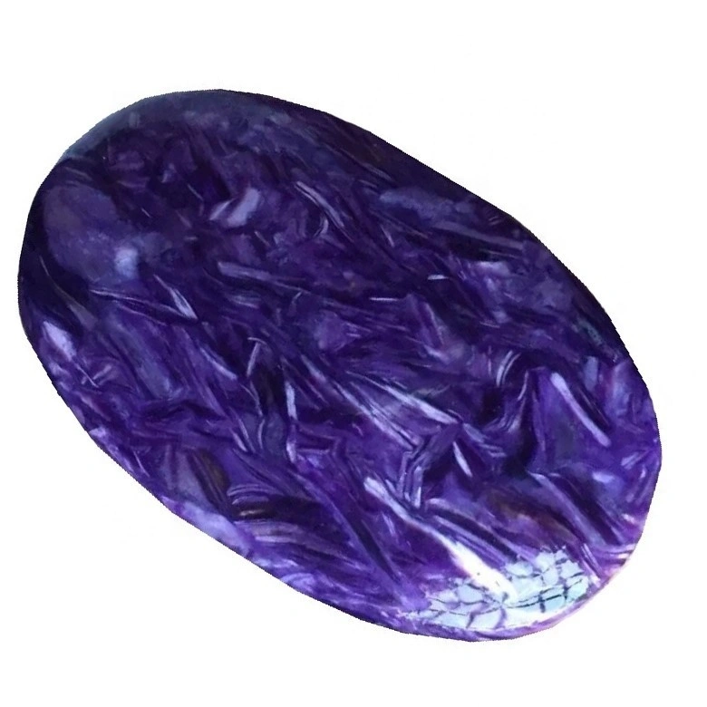 Jiwe la asili Charoite Cabochon Raw Charoite Quartz Crystal Cabochon kwa ajili ya kuuza 1