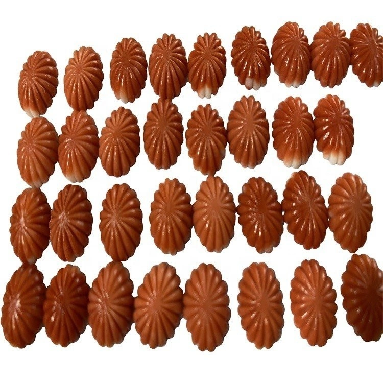 Hot-sale Natural Orange Coral Cookie Shape Cabochon Gemstone For Jewelry 1