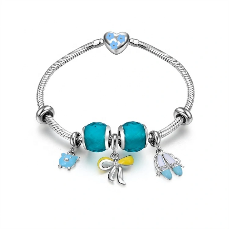 Regalo para sa batang babae kaibigan sikat na tatak 925 pilak pulseras 1