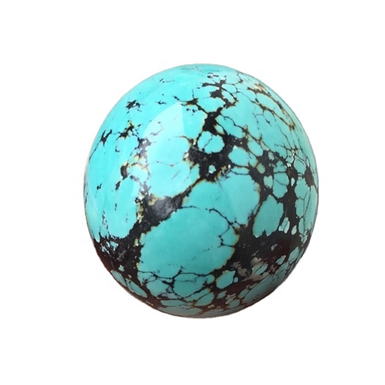 apple green turquoise ball beads Natural Stabilized Turquoise gemstone blue round ball turquoise loose beads 1