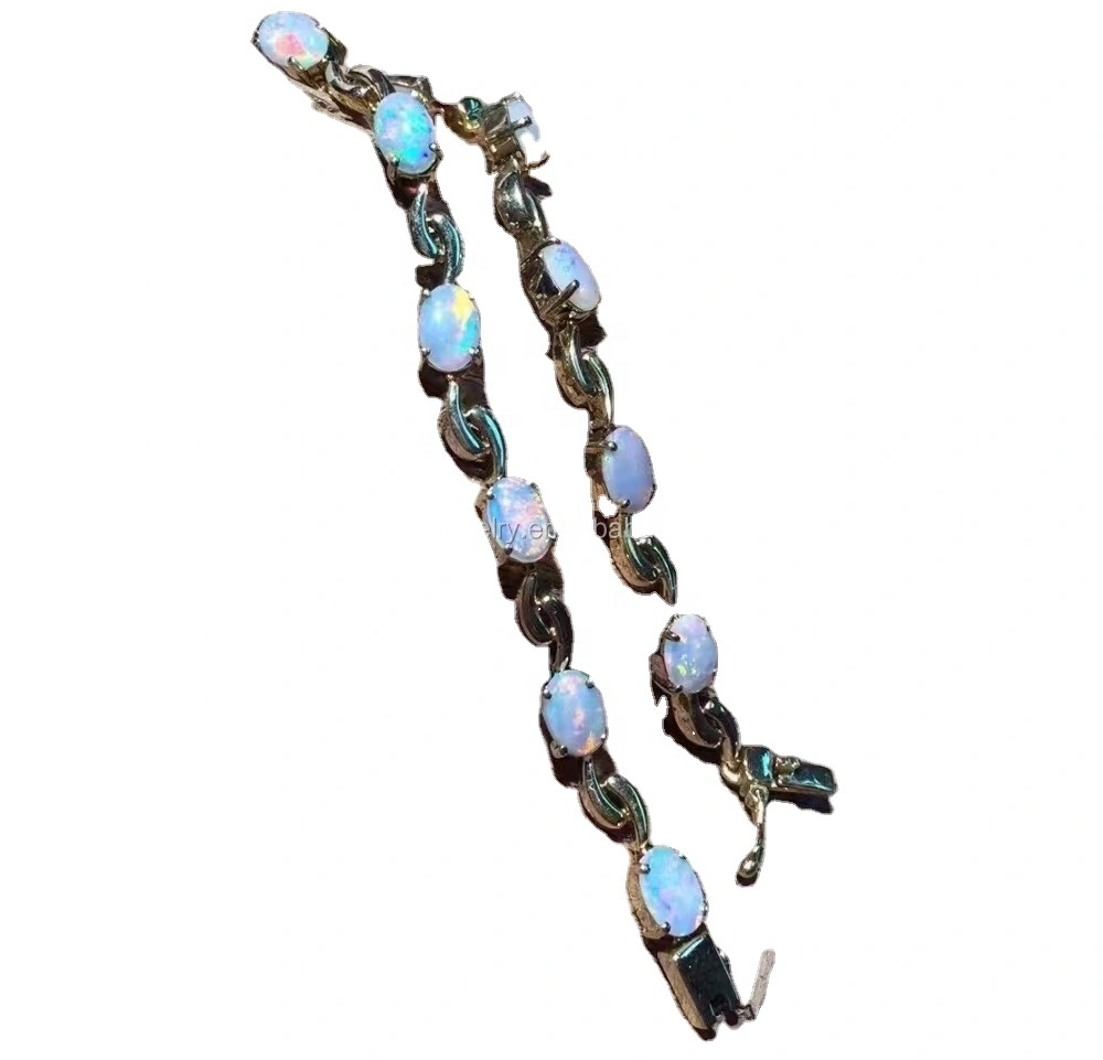Intaglio in argento sterling 925 Inlay Bracciale in natura naturale gioielli 1