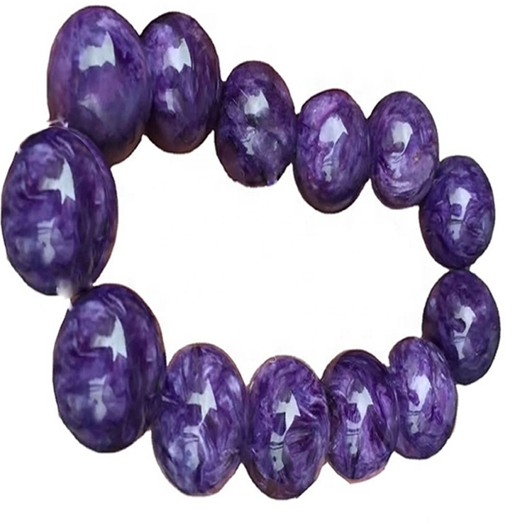 Brazalete de Charoite Natural Wholesale Moda Pulsera de piedras preciosas 1