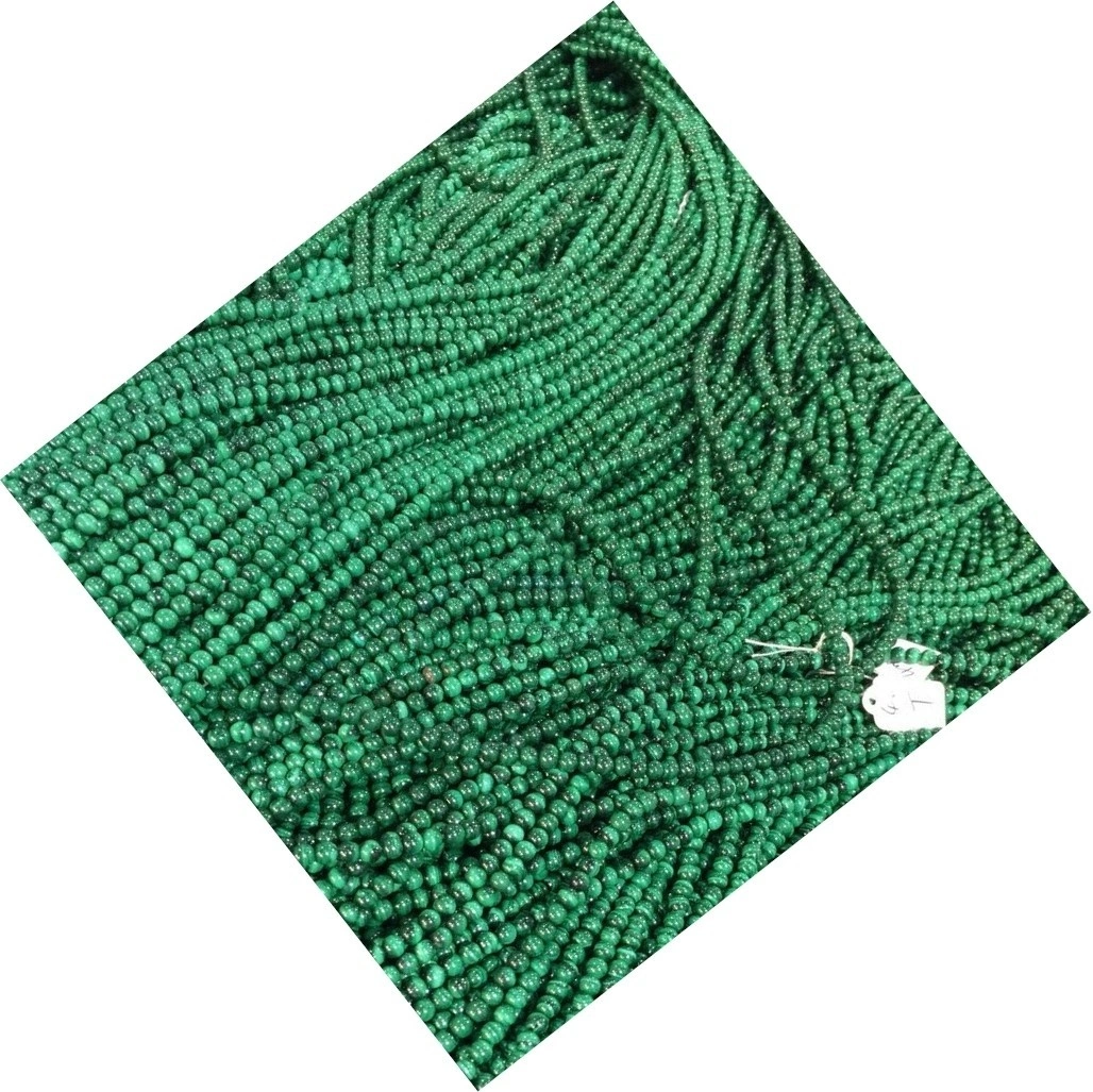 உண்மையான இயற்கை கிரீன் Malachite தளர்வான மணிகள் தரம் விற்பனை 1
