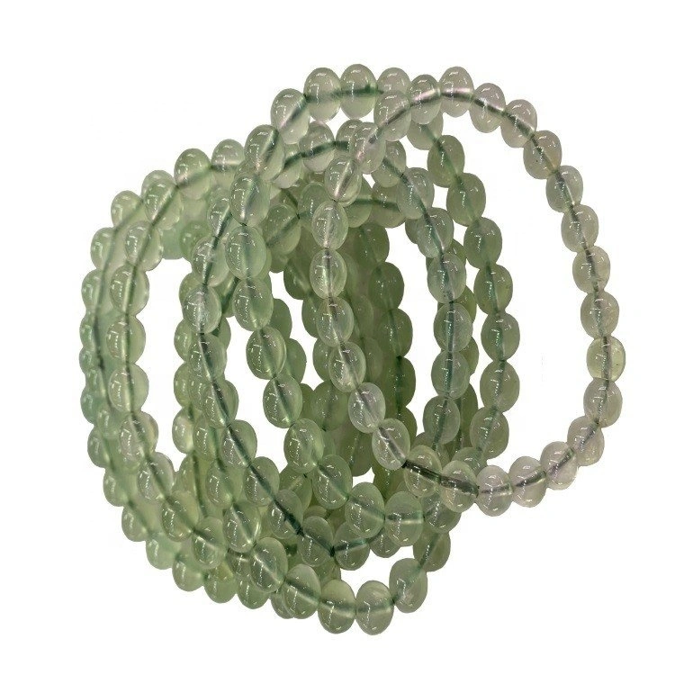 4mm 6mm 8mm 10mm Cuentas naturales redondas naturales cuerdas de piedras preciosas de prehnita 1