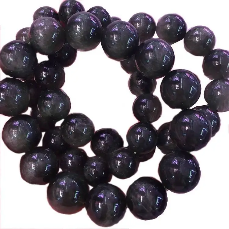 Náttúruleg umferð Natural Diopside perlur armband fyrir skartgripir kvenna 1