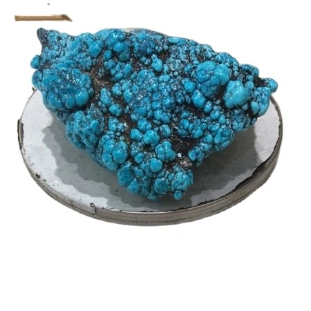Spider Web Dark Blue Turquoise Matrix Rough Cao cấp Ngọc lam từ Mỏ Cloudly Turquoise 1