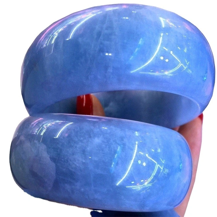 I-Milky Aquamarine Bangle Natural Bangles Namasongo, Imibala Ehlukahlukene Ye-Bangles Ehlukahlukene Ingazikhethela Amakhasimende Cn; Gua Endless Entersess Inter-Insert zh 1