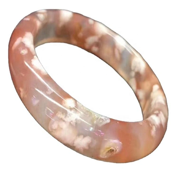 El brazalete de la pulsera de la ágata de la flor de cerezo lo hace al por mayor. 1