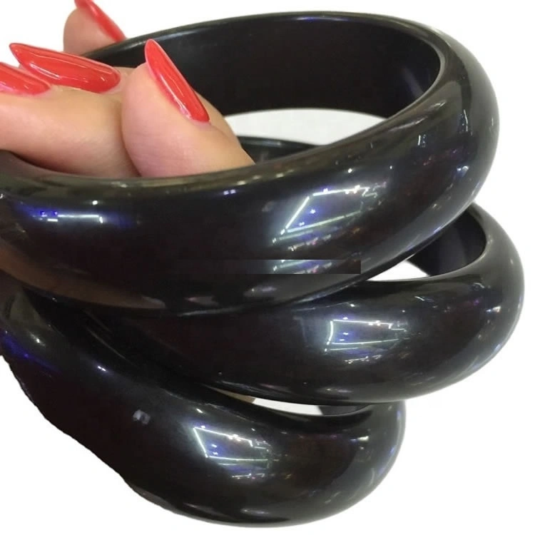 100% Natural Obsidian Gemstone Bangle Masa Cantidad Masa Venta al por mayor 1
