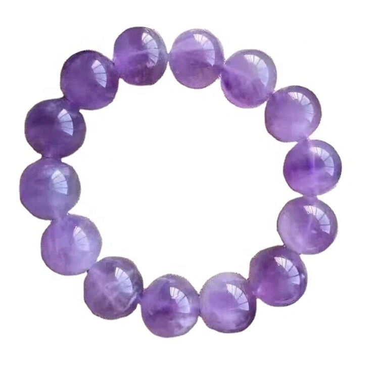 Ngwa ọhụrụ 8mm Amethyst Crystal Beads mgbaaka ọla mma maka nwanyị nwanyị 1