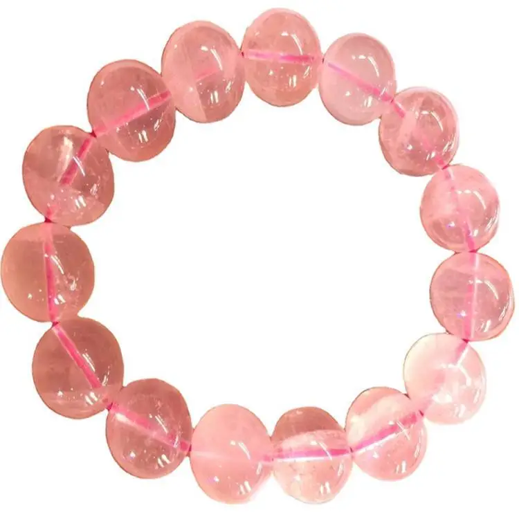 Porcellana 12mm Natural Madagascar al quarzo rosa al quarzo perline di pietra allentata per Braccialetto per perline 1