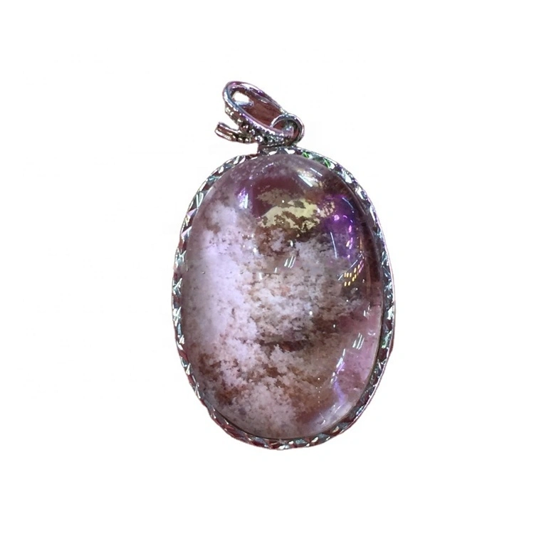 Green Red Yellow Ungu Warna Berbeza Phantom Quartz Loket Charming Loket Barang Kemas 1
