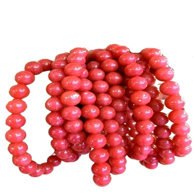 Manik Rhodochrosite Longgar Alam Beads 6mm 8mm 10mm Bunder 1