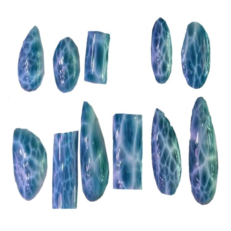 Oval Natural Larimar Cabochons Larimar Cabs Uppruni Dóminíska lýðveldið 1