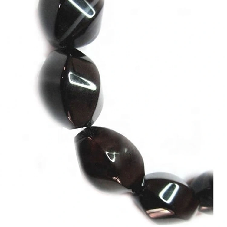 Tvöfaldur hlið Oval Black Onyx Gemstone 1