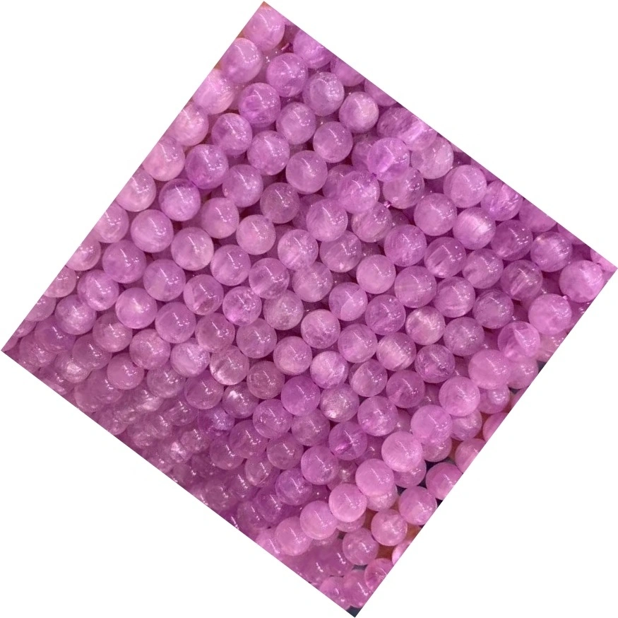 Бөөний үнэт хайрцаг байгалийн backle бус Kunzite ягаан өнгийн тогтмол бус гинэрзүүрт үнэт эдлэл ягаан өнгийн толбо бөмбөлөг 1