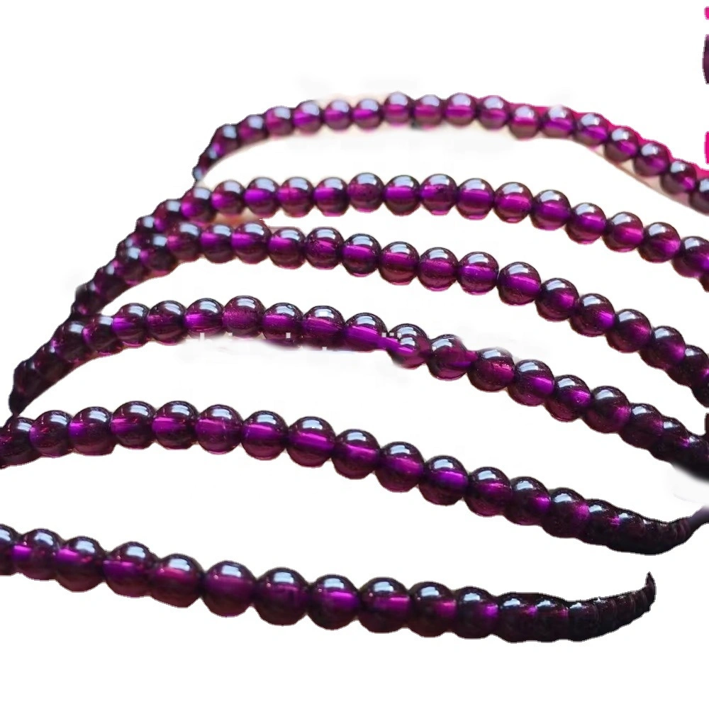 Auðvitað Gemstone Mismunandi Style Garnet Round Perlur Mass Magn Gerðu heildsölu 1
