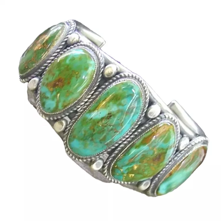 Đá ngọc lam xinh đẹp bangles trang sức thời trang handmade 1