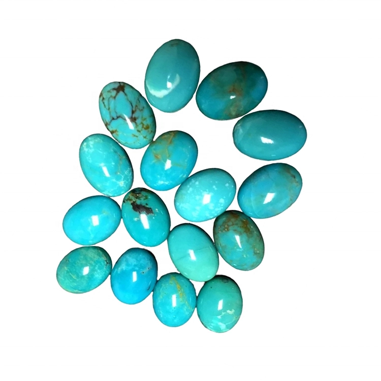 Kingman Naturally Cabochon Turquoise Quality Mewah Jewelry Kingman Turquoise Cabs Oval 1