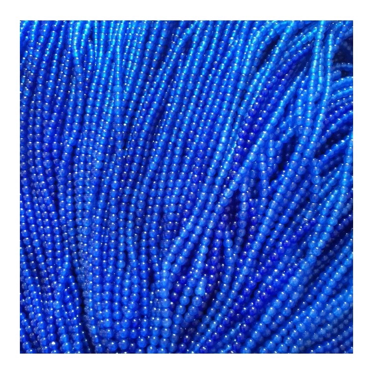 Natural Blue Safír Gemstone Umferð Lausar perlur 16 Strengir 6mm 8mm 10mm 1