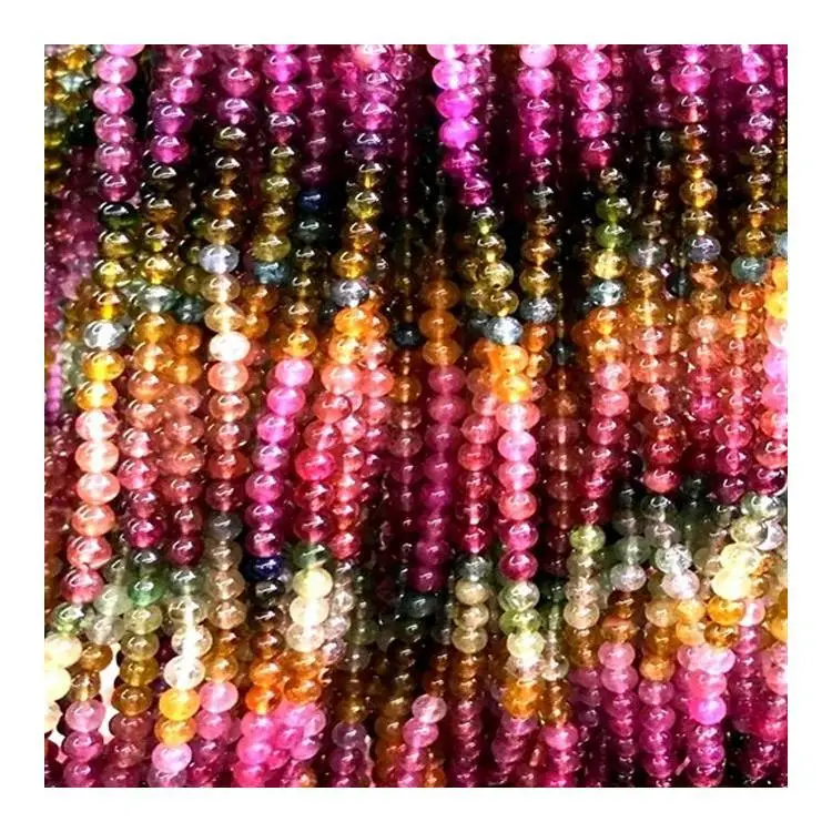 Full Strand Multi Tourmaline Round Beads 6mm 8mm 10mm Wholesale Gemstone For Jewelry Making 1