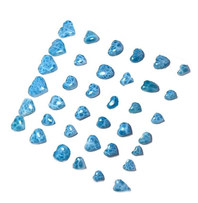 Dominican Republic Heart Shape Larimar Cabochon manufacture the mass goods order1 1