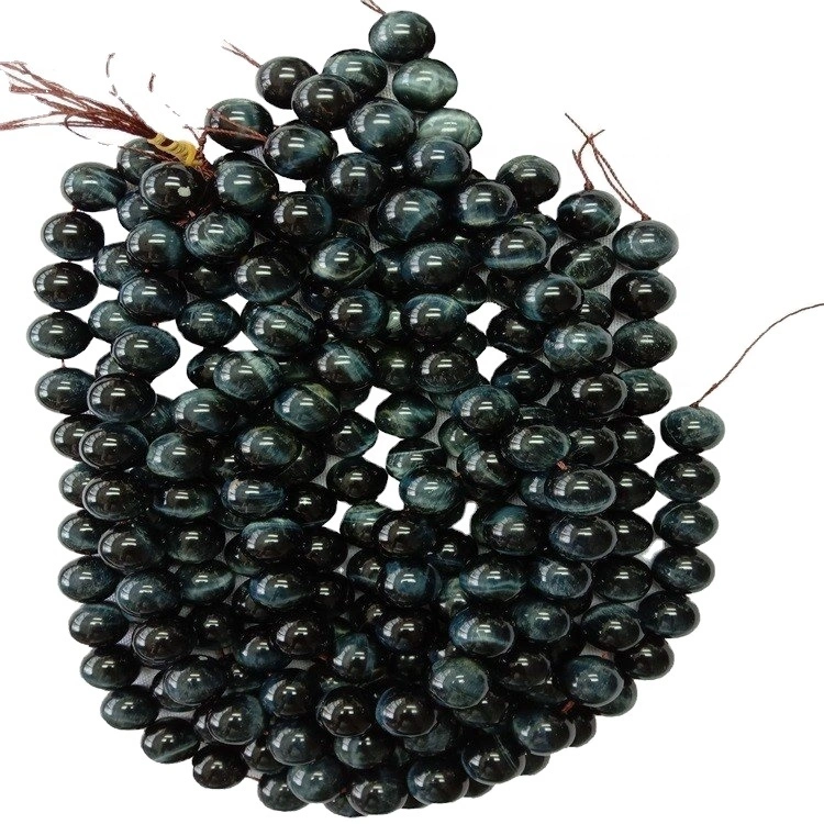 Natural Negro Tigre ojo cuentas redondas Curación Piedra preciosa Perlas sueltas para joyería de bricolaje Fabricación de alta calidad 6mm 8mm 10mm 12mm 1