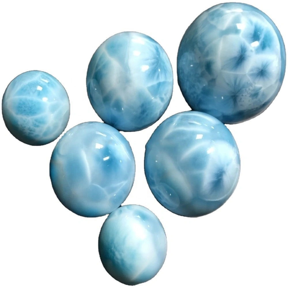 Manik Rambut Alam Larimar / Gelang Kustomisasi / Barang Barang Unisex 1
