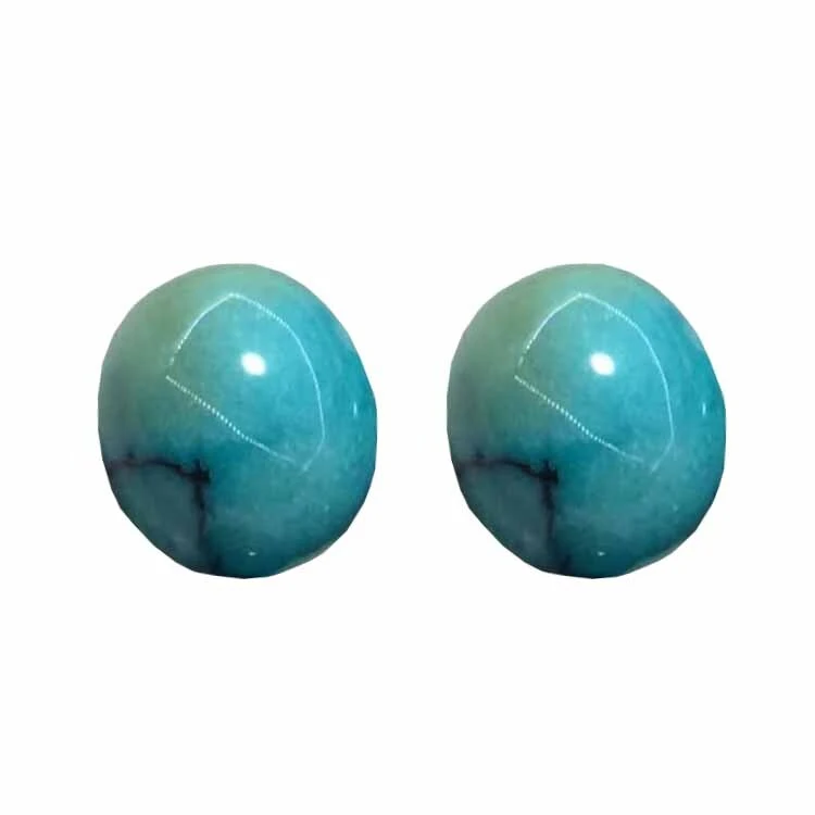 Turquoise Cabochon Fine Natural Polished Backed Morenci Turquoise Cabochons 1