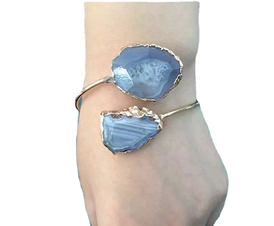 Zam bracelet hniav nyiaj hniav kub ntse kho cuff kab mob siv lead ua bangle hauv 24K kub lag luam wholesale 1