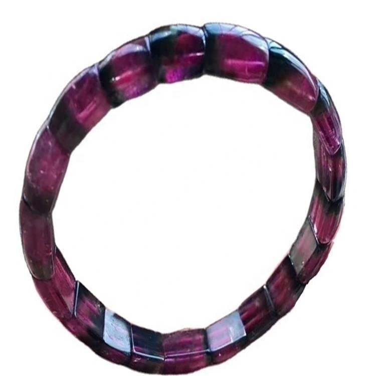 পাইকারী faceted প্রাকৃতিক রঙিন tourmaline bangle রত্ন পাথর ব্রেসলেট গরম বিক্রয় 1