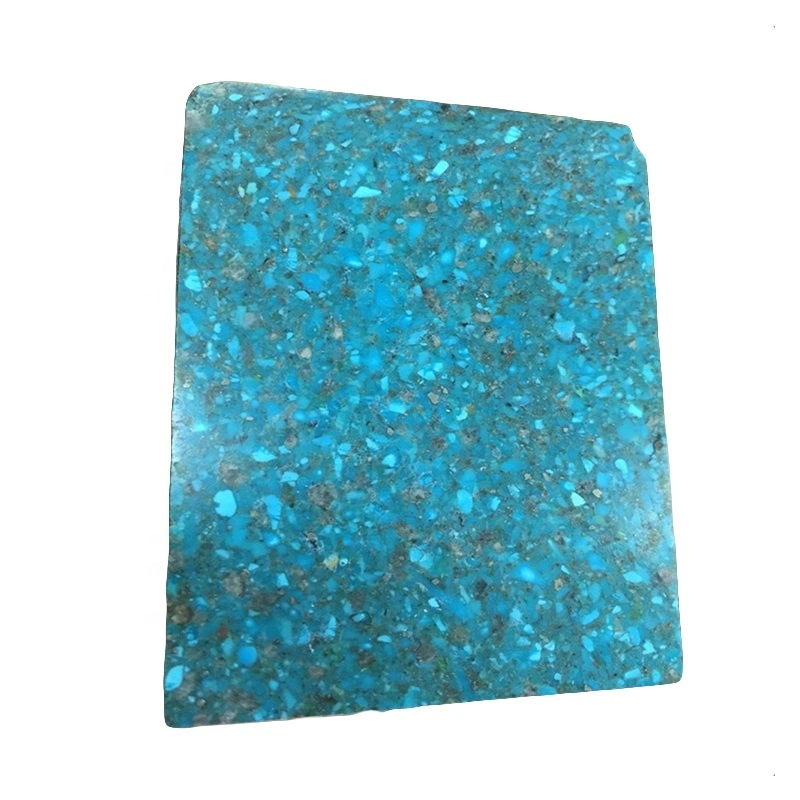 Blue compressed turquoise rough material Certified Natural Blue Turquoise Rough Gems 1