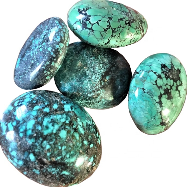 DITBULE CUSH CABBS DIY zərgərlik etmək üçün Turkuel Gemstone Oval muncuqları sıxılmışdır 1