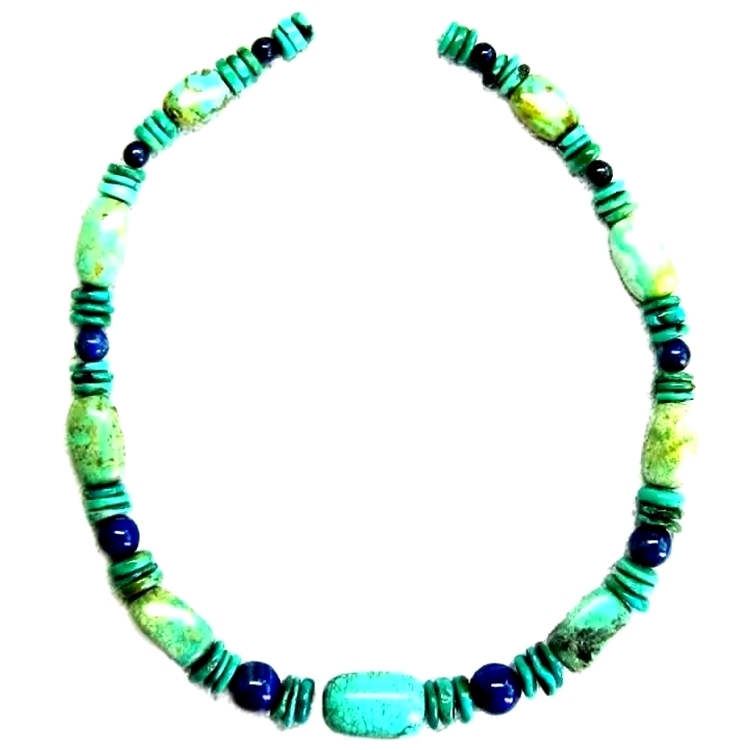 Margele naturale Turcoaz Colier Bijuterii Chunky Turquoise Colier 1