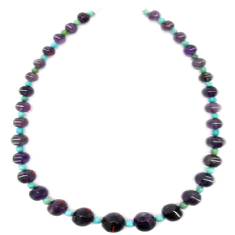 Genuine Turquoise Tiny SEADS Collanate u collarinu di Gemstone Minimalista 1