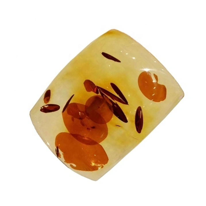 Squares sale panas lan segitiga wangun amber cabochon loessstone ngeculke kanggo nggawe pendti 1
