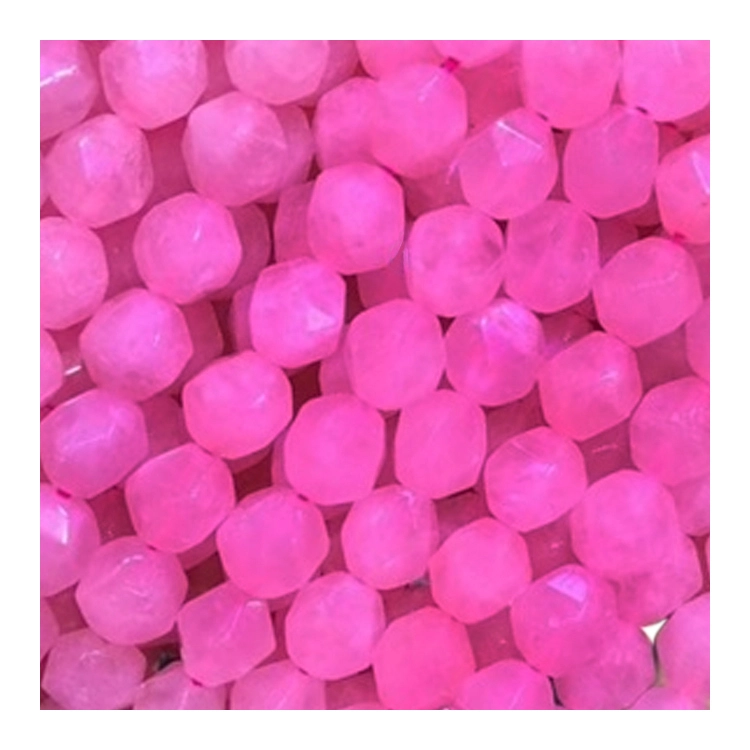 Ruby ក្រហមធម្មជាតិព្យាបាលរាងមូល&amp; Energy Gemstone Loose Beads for Bracelet Necklace ធ្វើគ្រឿងអលង្ការ 1