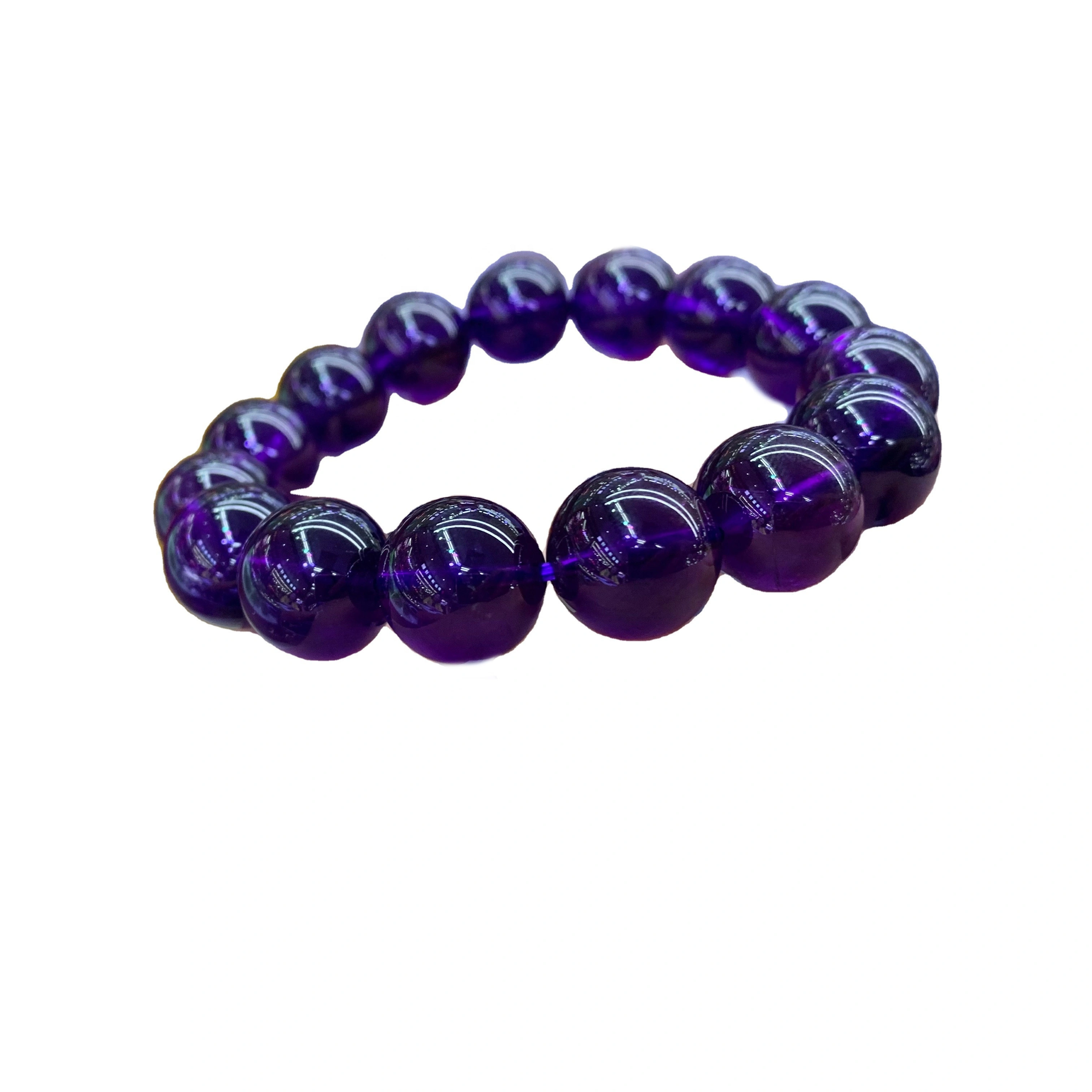 Accessorio all'ingrosso di fabbrica Ametista Crystal Gemstone Gemstone Perle rotonde 1