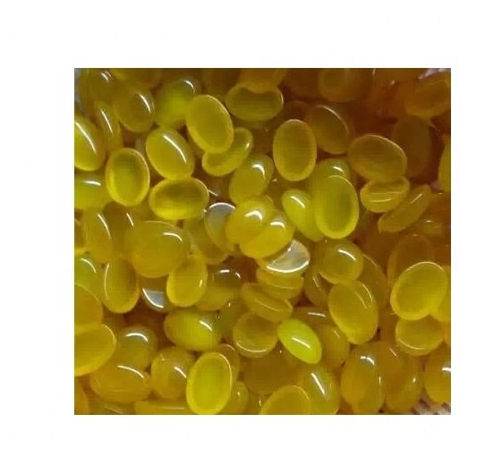 Wonderful Top Grace Quality 100% Natural Yellow Lace Agate Oval Shape Cabochon Loose Gemstone til að gera skartgripi 1