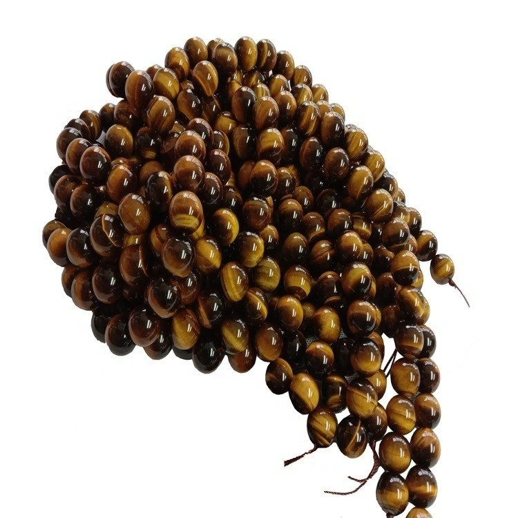 Tinuod nga natural nga Tiger Mee Mee Gowing String Dilaw nga Beads Gemstone Strings 1
