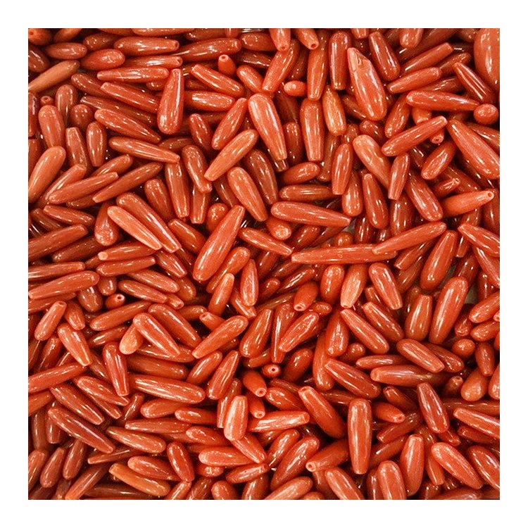 Wholesale Tube Nature Tube Berms Beads Loose Coral Coral 1