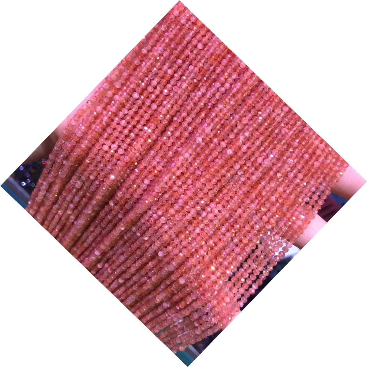 2 ملی میٹر 3 ملی میٹر 4 ملی میٹر 3A مائیکرو faceted راؤنڈ روبی Gemstone موتیوں کی مالا معیار کی مدد سے روبی Gemstone ڈھیلے موتیوں کی مالا 1