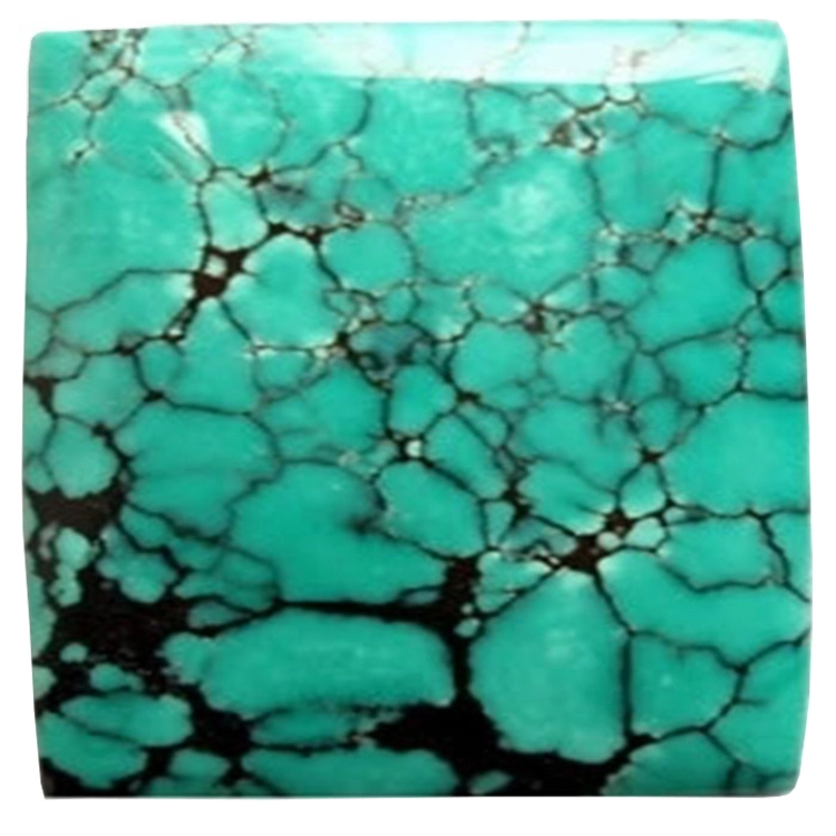 Real Natural Square shaped Tibetan Turquoise calibrated sizes 4mm to  20mm available 1