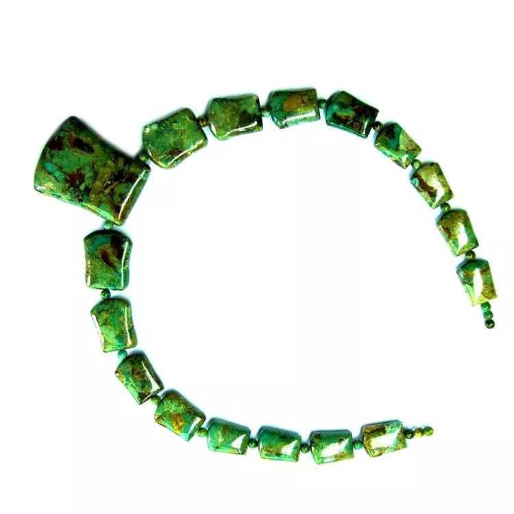 Ubuhlalu bokuqala turquoise rosary umgexo we-jewelry katherale 1