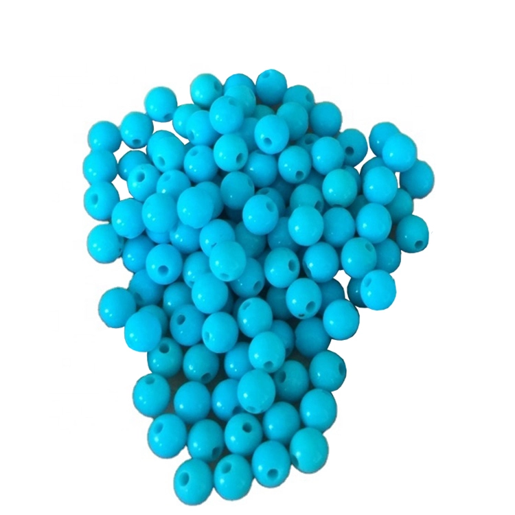 Natural turquoise gemstone beads Turquoise Round Beads for piercing jewelry making 1