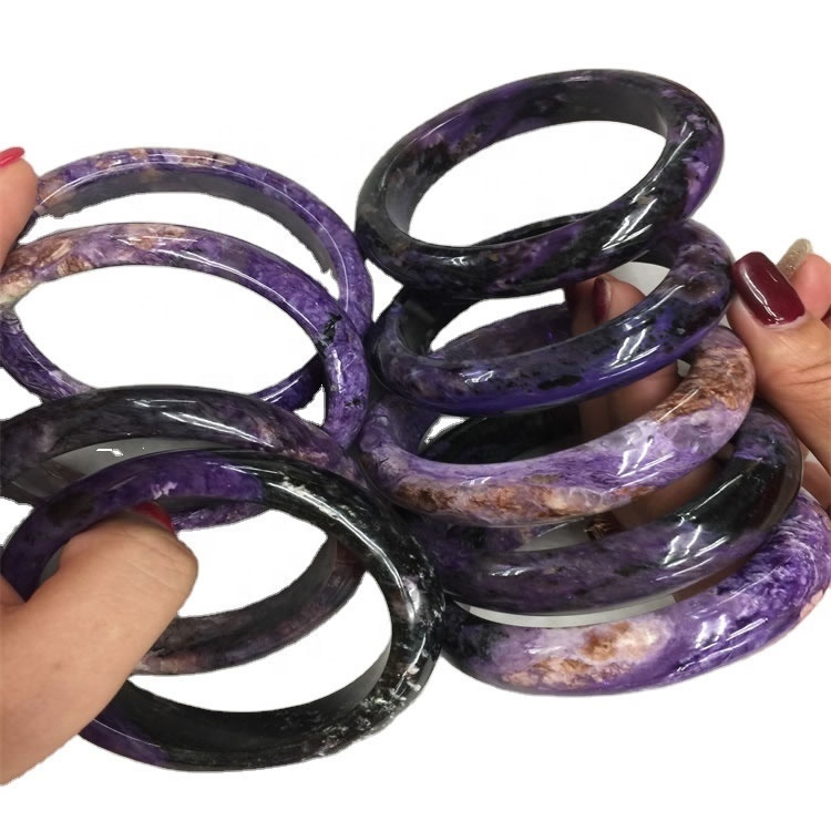 Brazalete de piedras preciosas naturales del brazalete natural ruso del brazalete de gemas naturales sin teñir 5