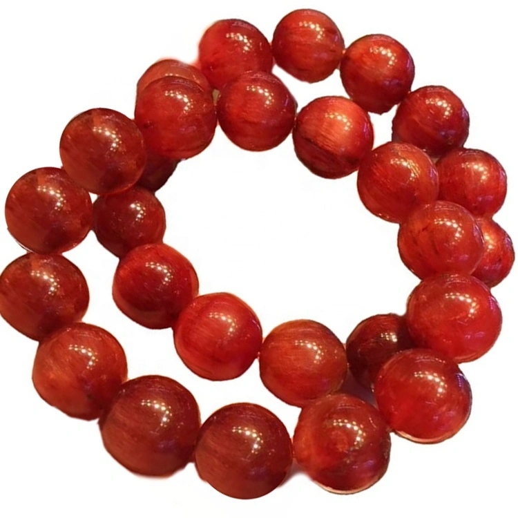 Braccialetto di cristallo di quarzo rutilato rosso naturale all'ingrosso per i regali dei gioielli 1