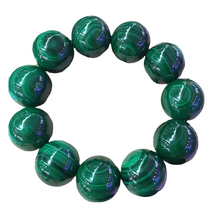 Prezent urodzinowy Nowe produkty Design Natural Stone Gold Buddha Zroszony Malachite Bransoletka 1