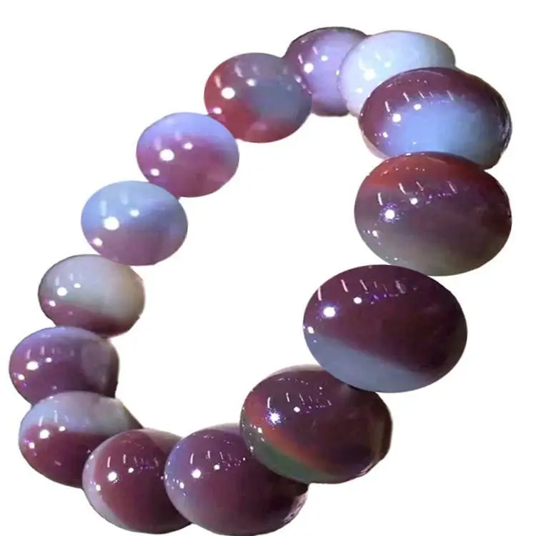 Natuerlike breccia antike rûne kralen bidde beid fan armband sieraden 1