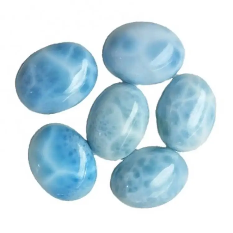 Prachtige natuerlike larimar cabochon larimar emstone lot stien 1